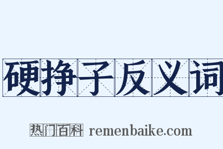 硬挣子反义词是什么意思的图片